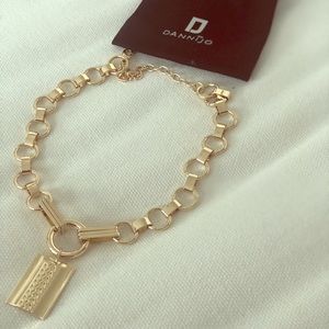 DANNIJO Elisa Link Gold Necklace from Box of Style